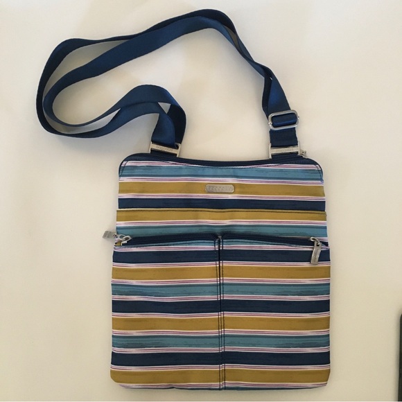Baggallini Crossbody Horizon Purse Striped Zip Closure Adjustable Strap Bag NWOT - Picture 9 of 9